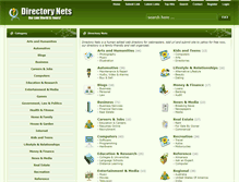 Tablet Screenshot of dirnets.com